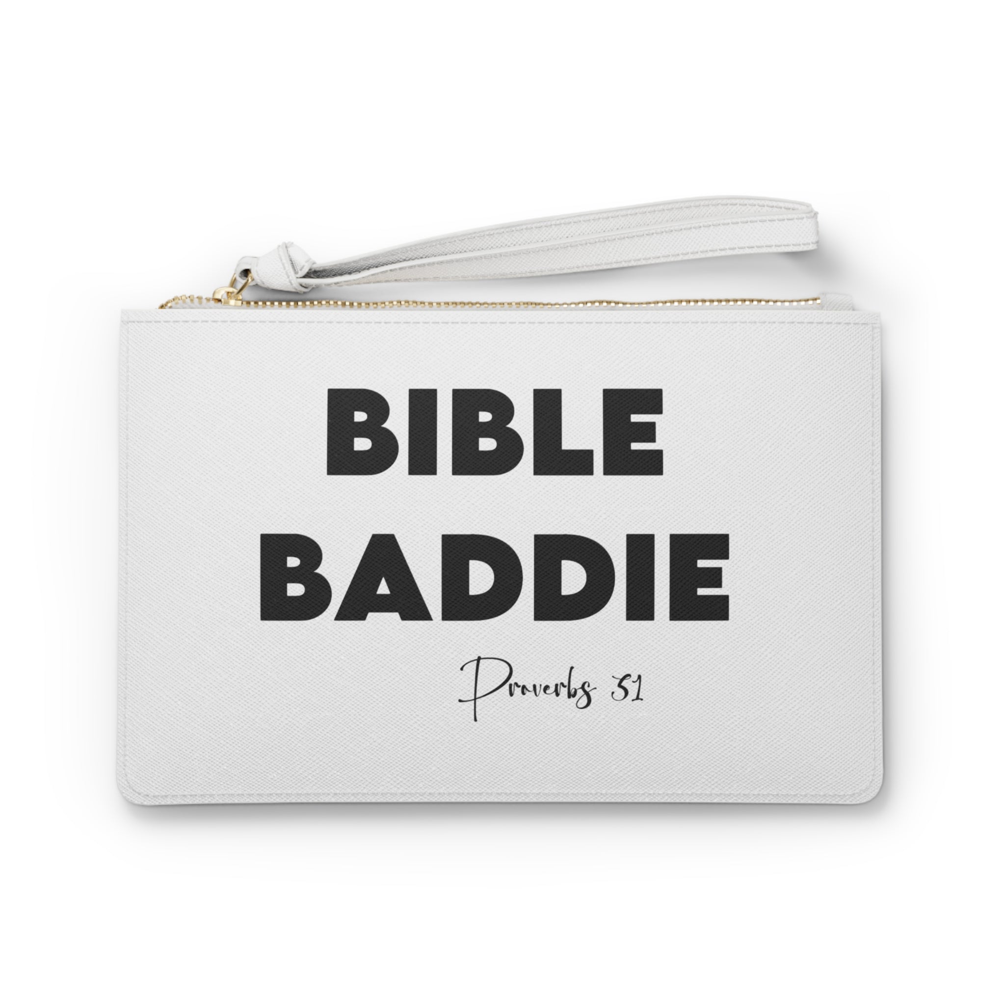 Bible Baddie Clutch Bag — Proverbs 31 Wristlet Purse for Faithful Fashionistas