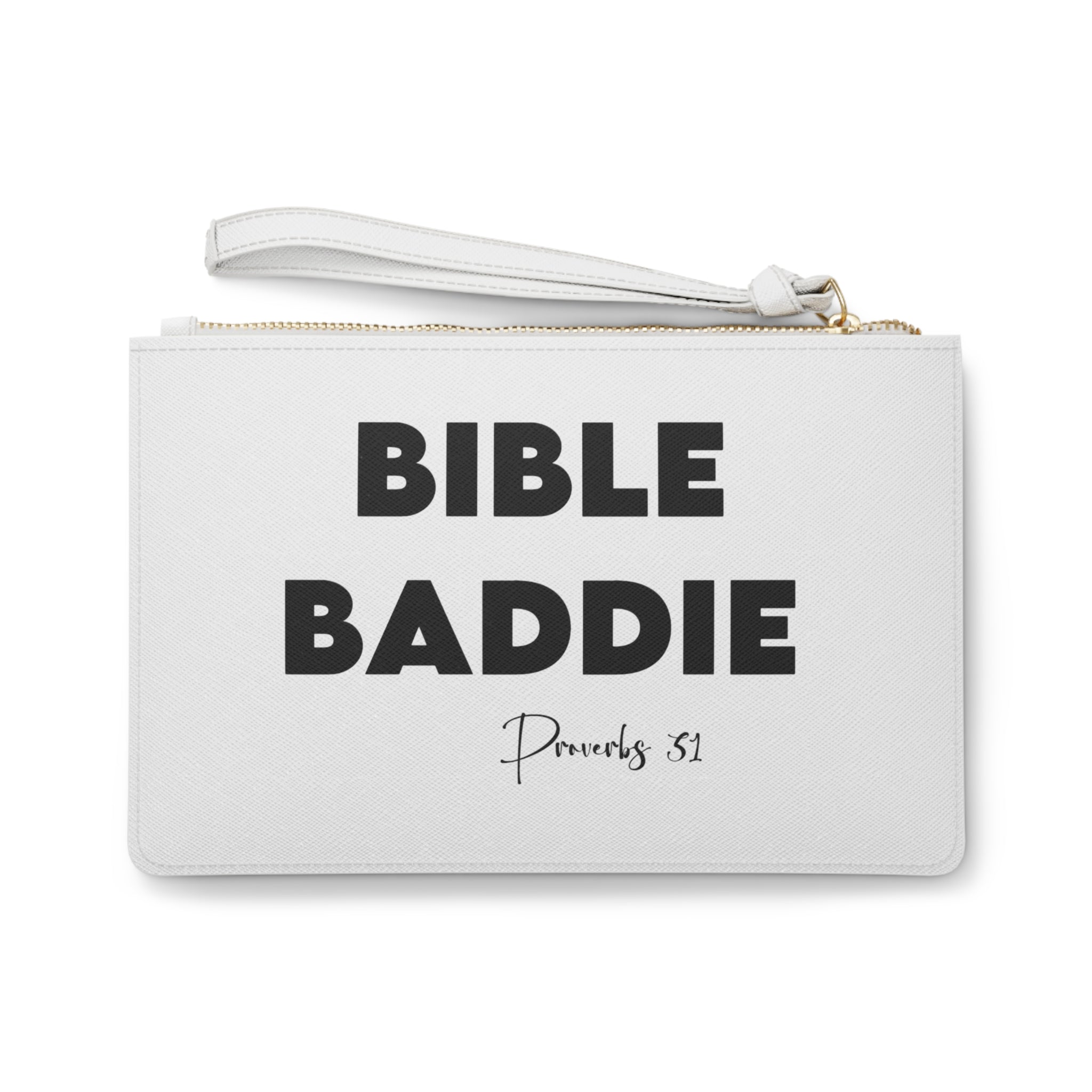 Bible Baddie Clutch Bag — Proverbs 31 Wristlet Purse for Faithful Fashionistas